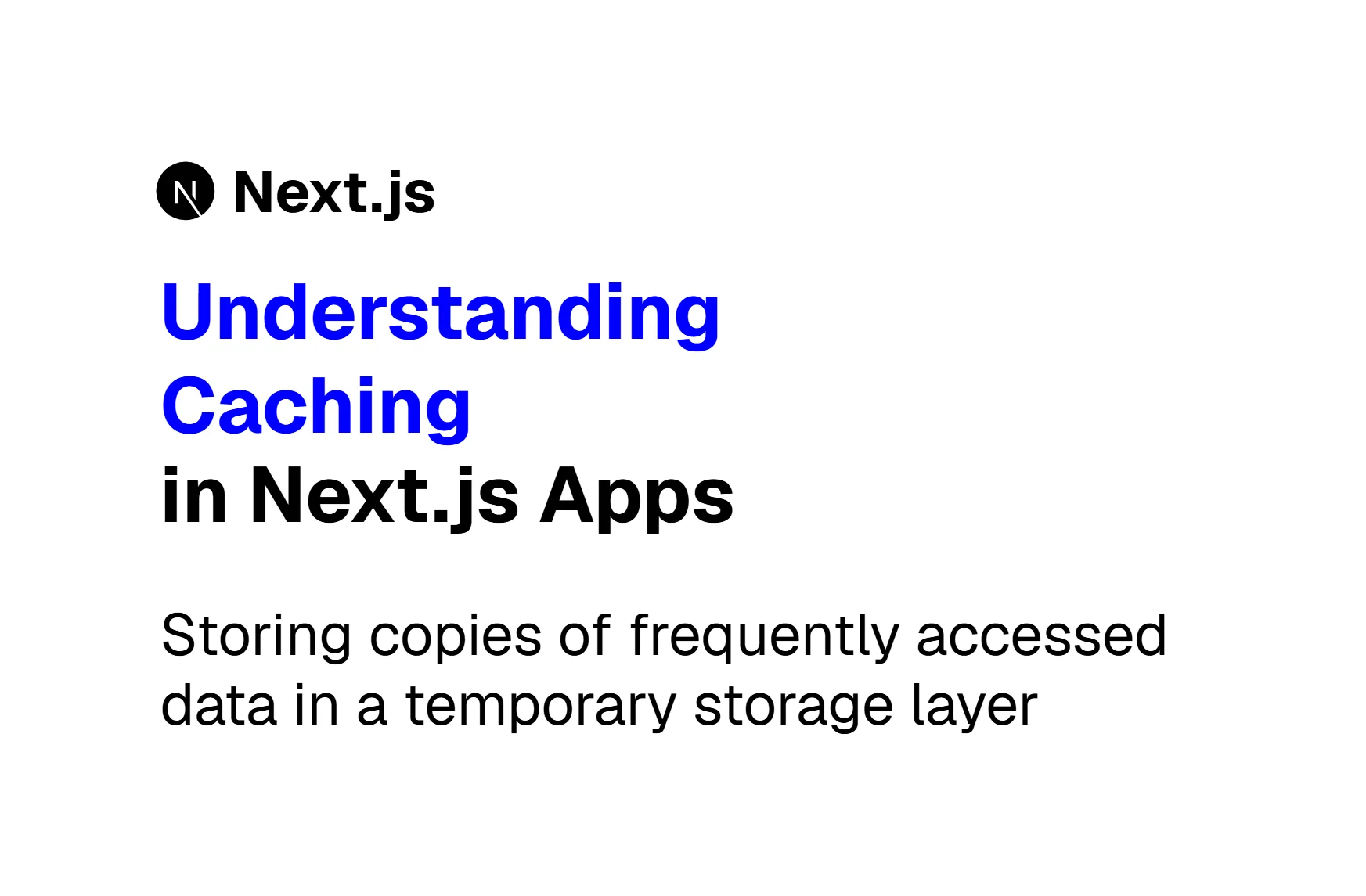 Understanding Next.js Caching
